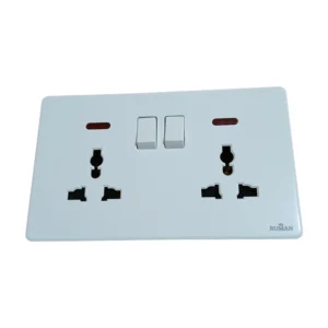SOCKET DUAL WITH SWITCH. Socket Dual Switch.